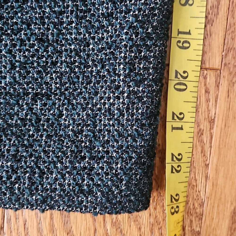 Ann Taylor Womens Green Boucle Skirt Sz 10 Petite